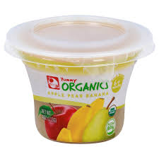 YUMMY ORGANIC APPLE BANANA 2CUP 10/8oz
