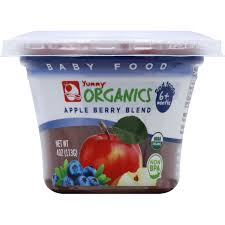 YUMMY ORGANIC APPLE BERRY BLEND 2CUP 10/8oz