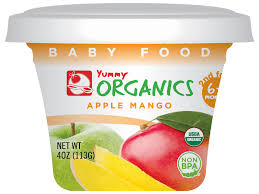 YUMMY ORGANIC APPLE MANGO 2CUP 10/8oz