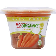 YUMMY ORGANIC CARROTS 12/4oz