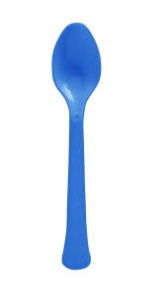 HEAVY DUTY TEASPOON 100/10 CT (BLUE)