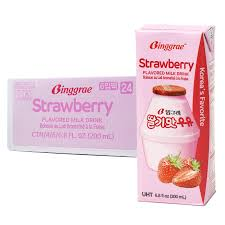 BINGGRAE MILK DRINK STRAWBERRY 24/6.8oz