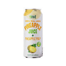 VINUT 100% JUICE W/PULP 24/16.57 PINEAPPLE