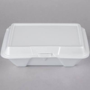 9X6 WHITE PLASTIC CONTAINER SANDWICH BOX 200CT