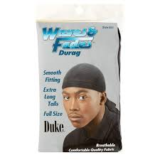 HAIR DURAG CAP BLACK 2PICES 12PK