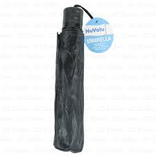 NUVALU UMBRELLA 3 FOLDING 21" BLACK 1PC