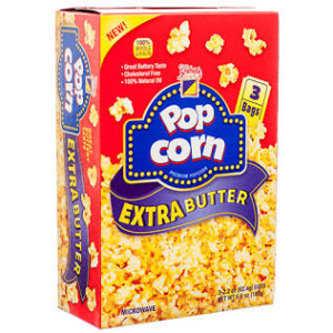 GABRIELA POPCORN EXTRA BUTTER 12/3pk/6.6oZ
