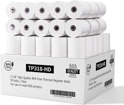 YAHALA THERMAL PAPER ROLLS 3 1/8-80MM/50 ROLLS