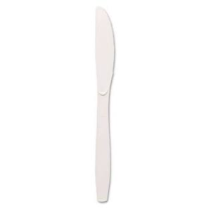 HEAVY DUTY PLASTIC KNIFE 100/10 CT (WHITE)
