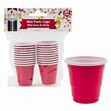 PLASTIC MINI SHOT RED 1-20/2OZ