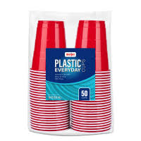 DYNAMIC RED PLASTIC CUPS 15/50/18oz