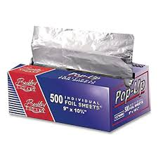 RI-PAC ALUMINIUM FOIL POP-UP 9X10 6/500SHEETS