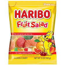 HARIBO GUMMY FRUIT SALAD 12/5 OZ