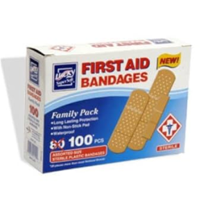 LUCKY FIRST AID BANDAGES 100PC