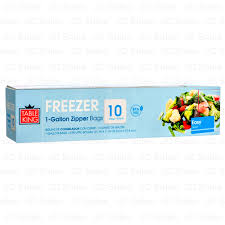 TABLE KING FREEZER BAG ZIPPER 1QT 36/12CT