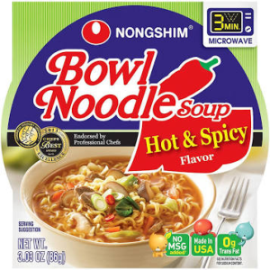 NONGSHIM BOWL HOT & SPICY 12/3.03.OZ