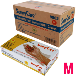 SUNNYCARE LATEX GLOVES 10/100CT M