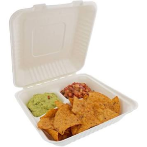 9X9 PLASTIC CONTAINER 3 COMPARTMENT 150CS