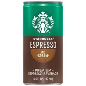 STARBUCKS 12/6.5oz ESPRESSO AND CREAM