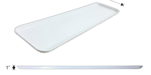 10X30X1 WHITE MARKET TRAY CAMBRO