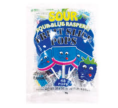 FRUIT SLICE SOUR BLUE RAZZ 48PC-20.3OZ