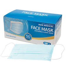 FACE MASK BLUE 50PC