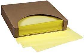 WAX PAPER YELLOW 12X12