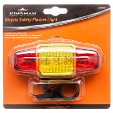 KINGMAN BICYCLE SAFETY FLASHER LIGHT 1 PC