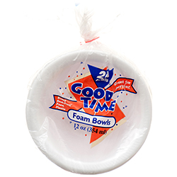 GOOD TIME BOWL 6" (12oz) WHITE 30/20 CT