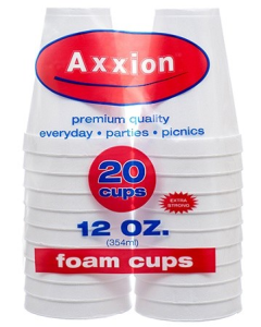 AXXION CUPS 18/18CT/12 OZ
