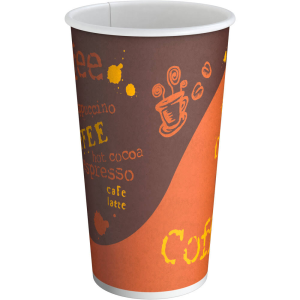 COFFEE PAPER CUP W/LID 240/16 OZ