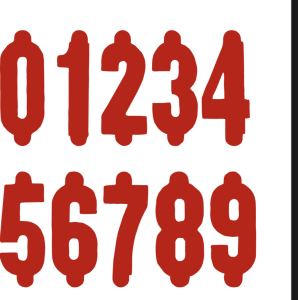 SMALL MEAT SIGN 5 X 5.5 W/ 2 SLOT NUMBER SPACE