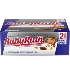 BABY RUTH BAR SHARE SIZE 18/3.3oz