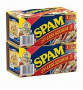 SPAM HAM 25% LESS SODIUM 8/12,OZ