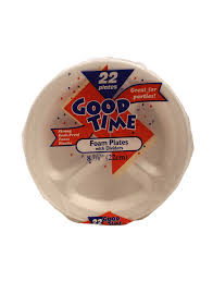 GOOD TIME PAPER PLATE DIVIDED 8" 24/22CT