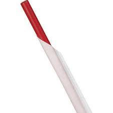 JUMBO RED STRAIGHT STRAWS 10 1/4" 1/500ct