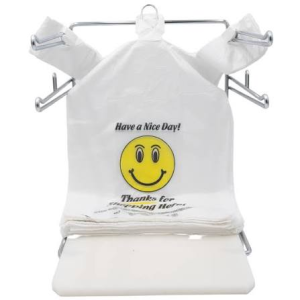 12X7X22 HAPPY FACE BAG 850CT 15MIC