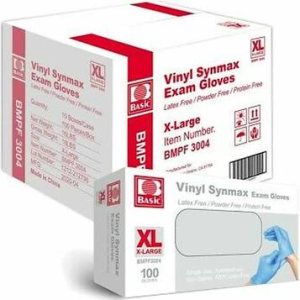 VINYl SYNMAX GLOVES BLACK XL,10/100